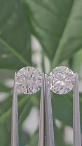 IGI 1.52 + 1.52CT ROUND PAIR D VS1