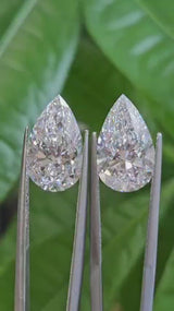 IGI 4.09CT + 4.09CT PEAR PAIR E VVS2