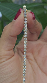 3.92ct 7" Lab Diamond Tennis Bracelet