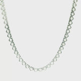 17" 3 Prongs Lab Diamond Tennis Necklace