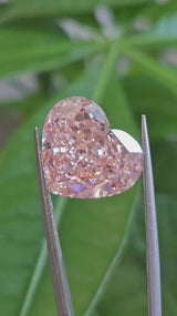 IGI 13.11CT HEART FANCY VIVID PINK VS1