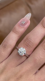 2.73CT ROUND CUT LAB ENGAGEMENT RING