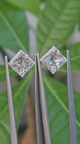 IGI 1.04CT + 1.01CT PRINCESS PAIR D VS1 + E VS1