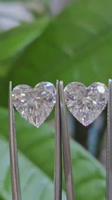 IGI 3.07CT + 3.07CT HEART PAIR D VS1