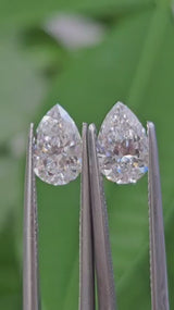 IGI 1CT + 1.01CT PEAR D VVS2 PAIR