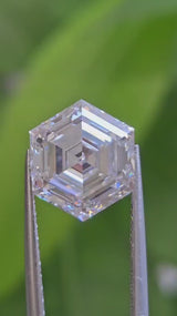 IGI 4.07CT HEXAGONAL STEP CUT E VVS2