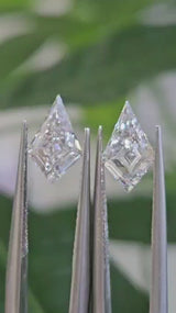 IGI 1CT + 1CT KITE SHAPE PAIR FG VS1