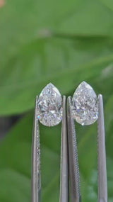 IGI 1.03CT + 1.04CT PEAR PAIR E VVS2