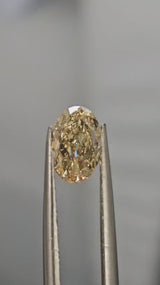 IGI 1.03CT OVAL FANCY YELLOW VS1