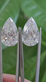 IGI 4.08CT + 4.08CT PEAR PAIR E VVS2
