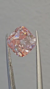 IGI 4.15CT CUSHION FANCY VIVID PINK VS1