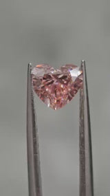 IGI 1.04CT HEART FANCY VIVID PINK VVS2