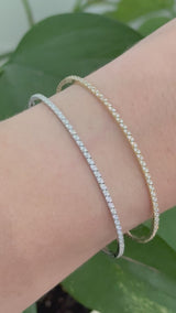 0.4ct natural diamond flex bracelet