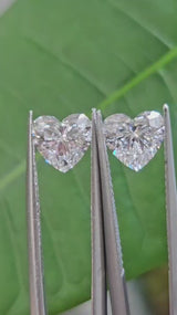 IGI 1.04CT + 1.04CT HEART PAIR D VVS2