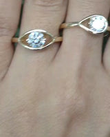 Side Eye 14K Lab Diamond Ring