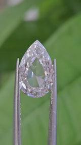 IGI 3.13CT PEAR ROSE CUT E VS1