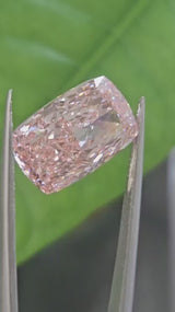IGI 6.53CT CUSHION FANCY VIVID PINK VS1