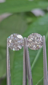 IGI 2.08CT + 2.09CT ROUND E VVS2 PAIR