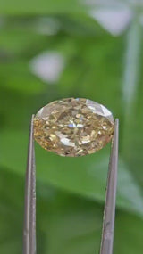IGI 4.02CT OVAL FANCY INTENSE YELLOW VS1