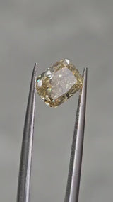 IGI 1.07CT CUSHION FANCY YELLOW VS1