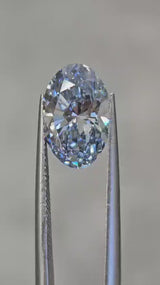 IGI 2.67CT OVAL FANCY INTENSE BLUE VVS2