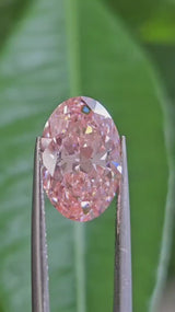 IGI 4.16CT OVAL FANCY VIVID PINK VVS2