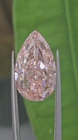 IGI 8.61CT PEAR FANCY INTENSE PINK VS1
