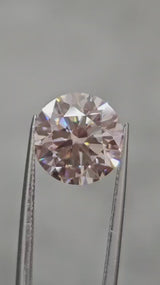 IGI 3.94CT ROUND FANCY PINK VVS2