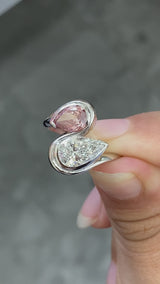 Toi et Moi Platinum ring