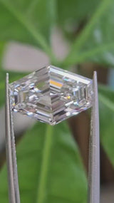 IGI 5.11CT LOZENGE STEP CUT F VS1