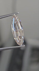 IGI 3.12CT MARQUISE STEP CUT VERY LIGHT BROWN L VVS2