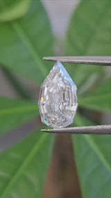 IGI 2.08CT PEAR STEP CUT F VVS2