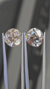 IGI 3.11CT + 3.11CT LIGHT BROWN CUSHION PAIR VS1 (N VS1)