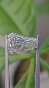 IGI 2.08CT COFFIN CUT E VVS2