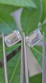 IGI 2.08CT + 2.07CT EMERALD PAIR E VVS2