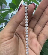 14K White Gold 3 Prongs 7" Tennis Bracelet