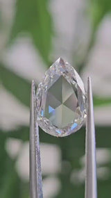 IGI 3.16CT PEAR ROSE CUT F VS2