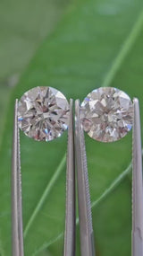 IGI 2.09CT + 2.10CT ROUND E VVS2