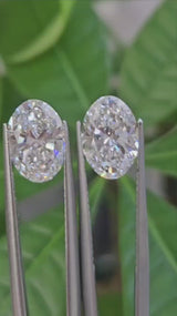 IGI 2.02CT + 2.06CT OVAL PAIR E VVS2