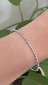 Natural diamond flex bracelet