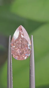 IGI 2.01CT PEAR FANCY VIVID PINK VVS2