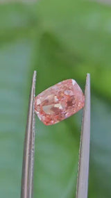IGI 1.12CT CUSHION FANCY VIVID PINK VS1