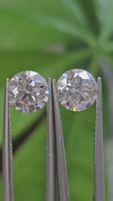 IGI 1.06CT + 1.08CT ROUND PAIR D VVS2