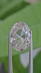 IGI 5.01CT OVAL ROSE CUT G VS1