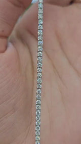 2.35ct 14K White Gold 7" Tennis Bracelet
