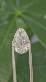5.03ct Antique Pear E VVS2