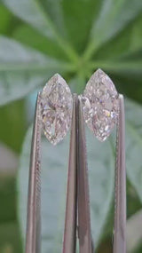 IGI 1.05CT + 1.05CT MARQUISE PAIR E VVS2