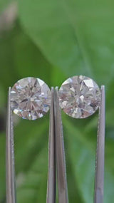 IGI 2.05CT + 2.10CT ROUND PAIR E VVS2