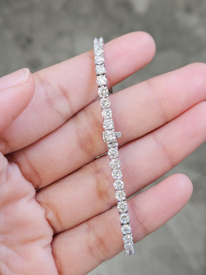 5.42 CT Lab 7 Inches Tennis Bracelet