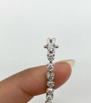 5.76 CT LAB 3 PRONGS TENNIS BRACELET